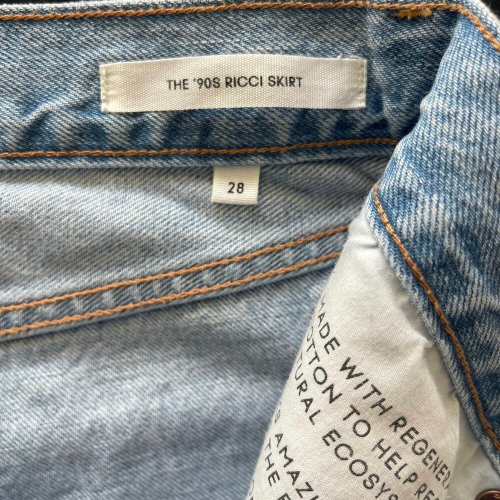 Denim Forum The '90s Ricci Denim Skirt 7 Yrs Bleu Taboo - Size 28 - Picture 6 of 7